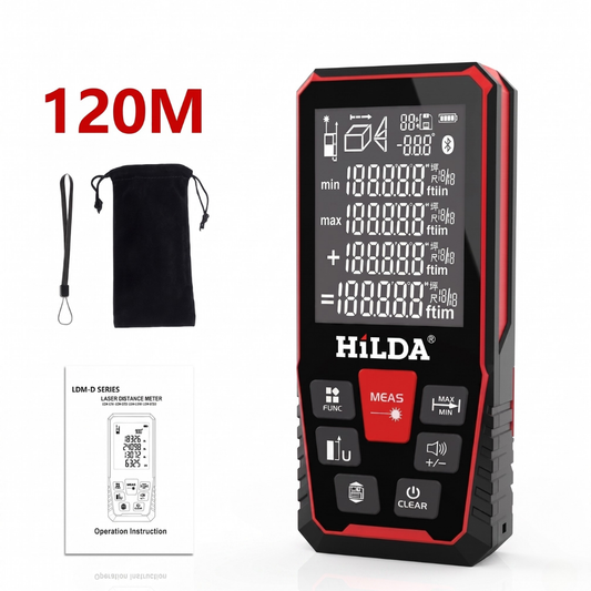 מד מרחק לייזר דיגיטלי 120 מטר